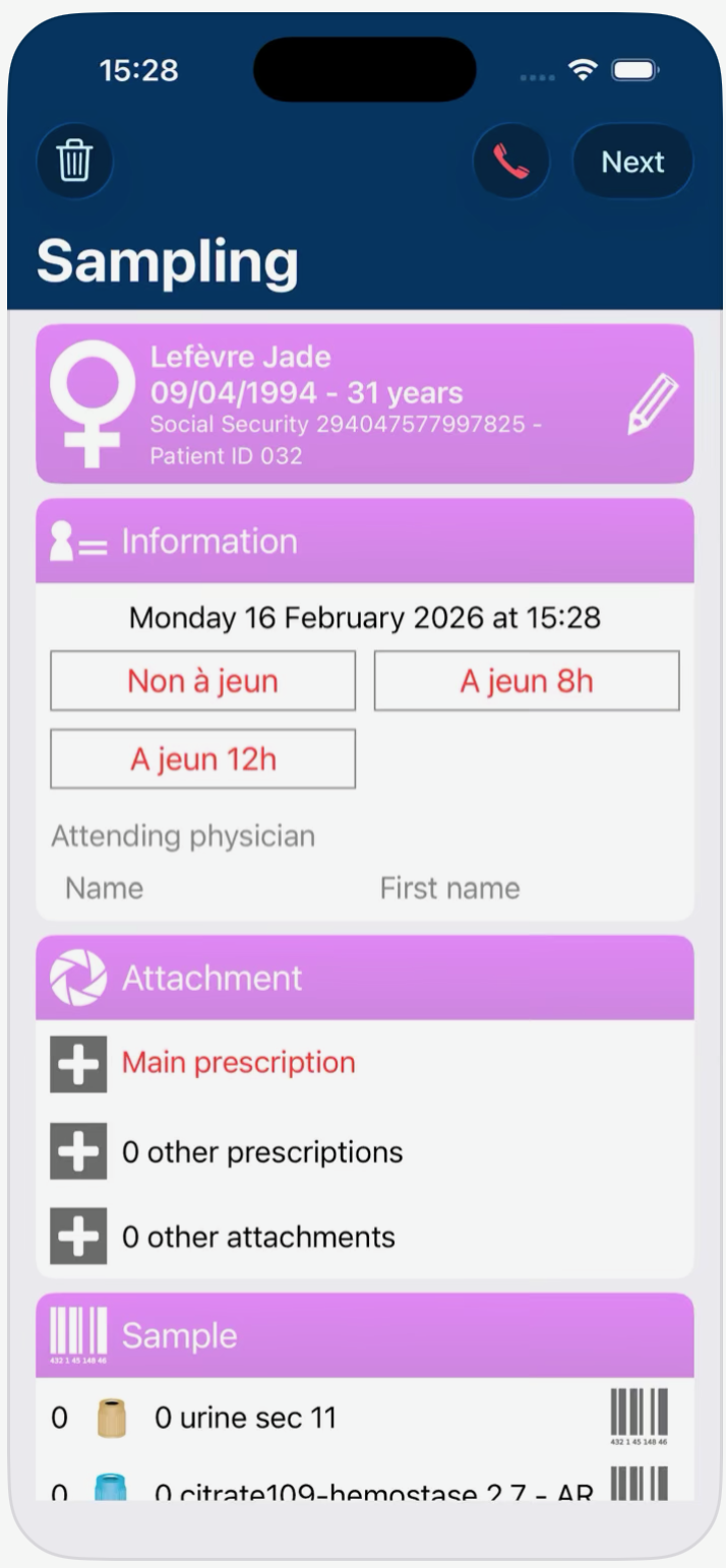 Fiche patient