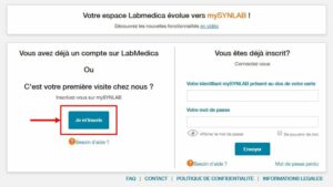 Tutoriel Où m'inscrire la première fois sur MySYNLAB