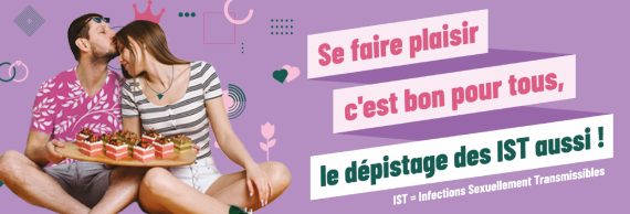Dépistage des IST : au labo, sans ordo, sans frais Bannière site internet_IST_Se faire plaisir c’est bon pour tous