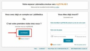 Tutoriel Où m'inscrire la première fois sur MySYNLAB