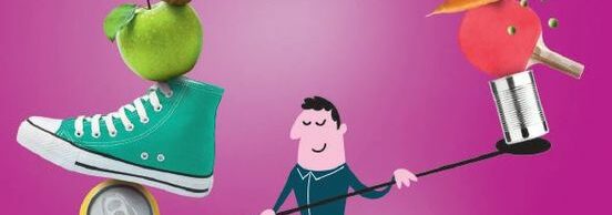 « Pour prévenir le diabète, vivez équilibré » affiche de prévention contre le diabète