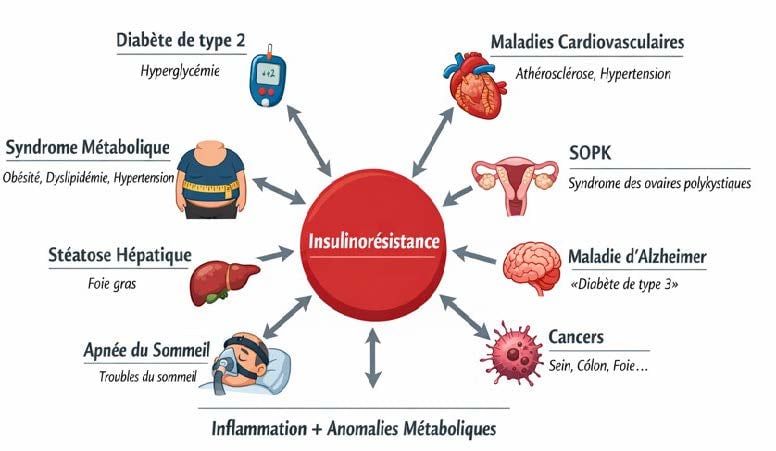 insulinorésistance - pivot physiopathologique transversal